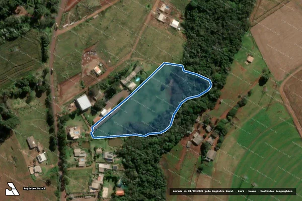 Imagem de satélite de Lote Rural nº 158-PD-3 da Gleba Rio Cascavel - 1ª Parte, Fazenda Andrada - PARCELA 01 em Cascavel - PR