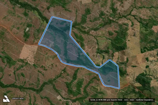 Imagem de satélite de FAZENDA ALTO ALEGRE - 001 em Floresta do Araguaia - PA
