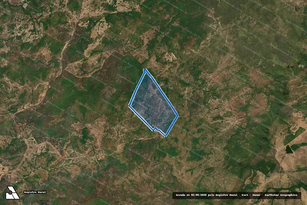 Imagem de satélite de FAZENDA BOA VISTA OU CANABARRO - PARTE 1 em Crixás - GO