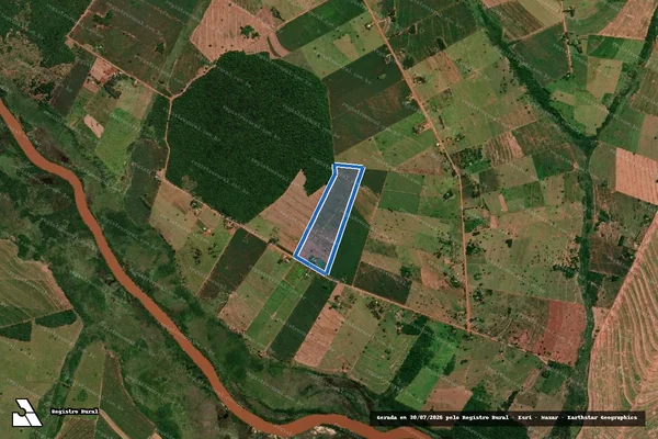 Imagem de satélite de Projeto de Assentamento Floresta Branca - LOTE 184 em Eldorado - MS