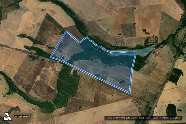 Imagem de satélite de FAZENDA SANTA JULIANA, UNIFICAÇÃO DOS LOTES Nº 32 E 34 REMANESCENTES, DO LOTEAMENTO FAZENDA SANTO ANTÔNIO, GLEBA 06, 4ª ETAPA - FAZ. TERRA DE SÃO FRANCISCO, GLEBA A, DESMEMBRADA DA UNIFICAÇÃO DOS LOTES N° 32 E 34 REMANESCENTES, DO LOTEAMENTO FAZEND em Cariri do Tocantins - TO