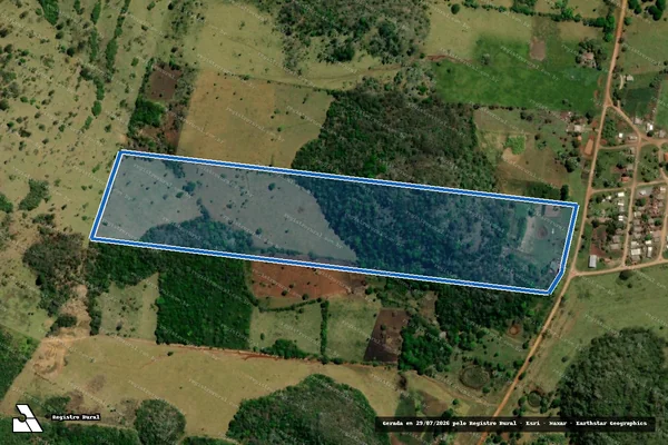 Imagem de satélite de Projeto de Assentamento Guaicurus - LOTE 03 em Bonito - MS