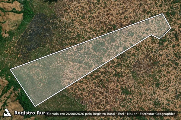 Imagem de satélite de FAZENDA VEREDÃO - Parcela 1 em Formosa da Serra Negra - MA