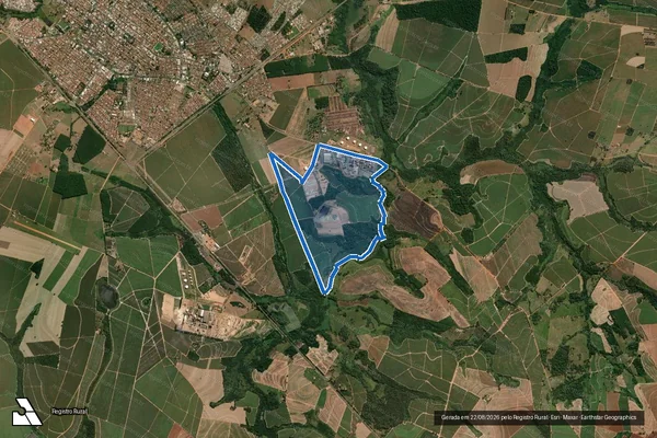Imagem de satélite de Fazenda Três Pontes - Parte 2 em Novo Horizonte - SP