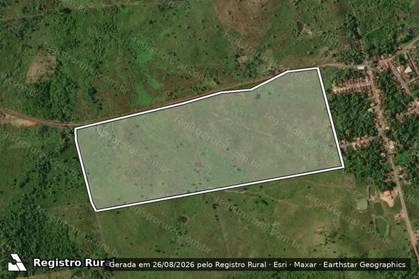 Imagem de satélite de FAZENDA SÃO LUIS - P.A. BRAÇO GRANDE / LAGO AZUL - Parte 1 em Centro do Guilherme - MA