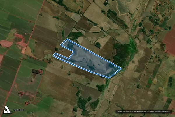 Imagem de satélite de SITIO SÃO PEDRO - Parte 1 em Itaporã - MS