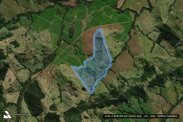 Imagem de satélite de FAZENDA BOA SORTE - LOTE FRAÇÃO-B-2 em Iretama - PR