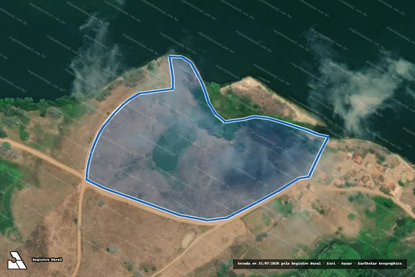 Imagem de satélite de FAZENDA LAGOA FUNDA - PARTE 1 em Amparo do São Francisco - SE