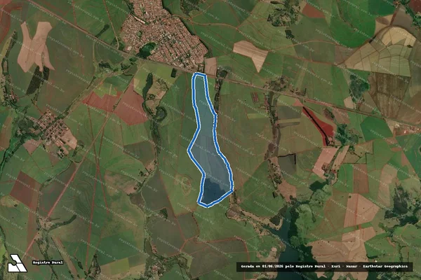 Imagem de satélite de Fazenda Luiza - Gleba A em Chavantes - SP