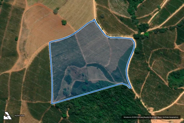 Imagem de satélite de SÍTIO BABILÔNIA - Parte 1 em Juruaia - MG