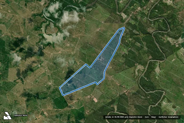 Imagem de satélite de FAZENDA RIO ACHADO II - Parcela 1 em Bacabal - MA