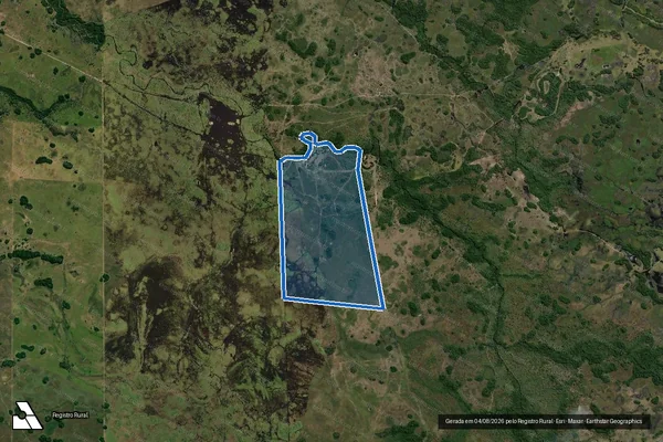 Imagem de satélite de FAZENDA XARAÉS - Parte 1 em Corumbá - MS