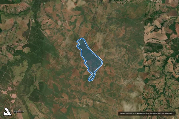 Imagem de satélite de FAZENDA SANTO ANTÔNIO - Parcela 1 em Santa Tereza de Goiás - GO