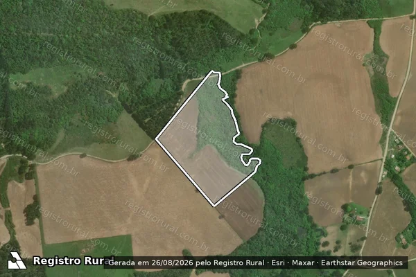 Imagem de satélite de FAZENDA VILA RUTHES - Parcela 1 em Itaiópolis - SC