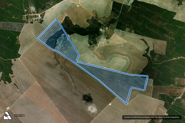 Imagem de satélite de FAZENDA CANAÃ em Mata Roma - MA