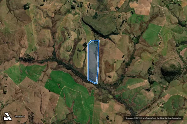 Imagem de satélite de PE Conquista do Cerro da Liberdade_Lotes - Lote 38 em Sant'Ana do Livramento - RS