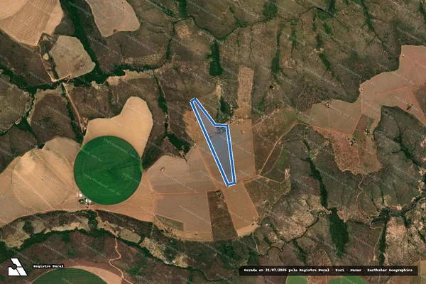 Imagem de satélite de P.A. NELSON MANDELA - LOTE 04 - Gleba 04 em Buritis - MG