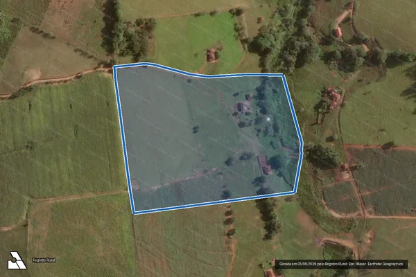 Imagem de satélite de SITIO BARRO BRANCO - Parte 1 em Pouso Alegre - MG