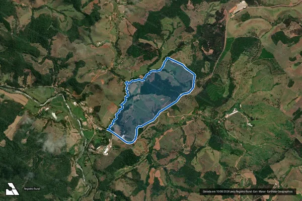 Imagem de satélite de Bicudo - Parte 1 em Piranga - MG