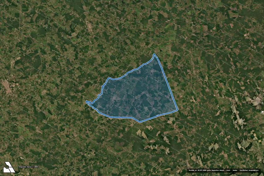 Imagem aérea do item B