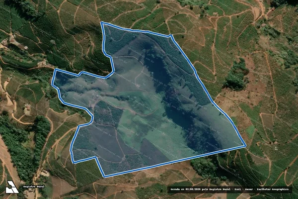 Imagem de satélite de Fazenda São Felix - Parcela 1 em Santa Margarida - MG