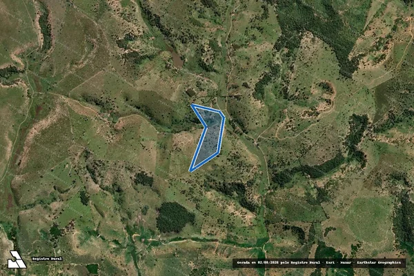 Imagem de satélite de Fazenda Santa Clara E Boa Sorte - Parte 1 em Bertópolis - MG
