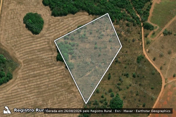Imagem de satélite de FAZENDA PASSA QUATRO DA BARRA - 001 em Cristianópolis - GO