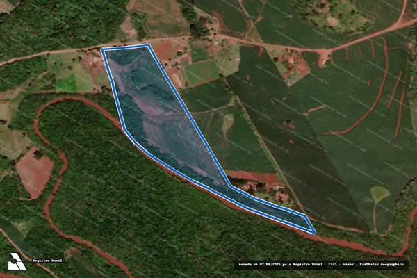 Imagem de satélite de LOTE DE TERRAS N° 54-D-2 - LOTE Nº 54-D-2-D em Juranda - PR