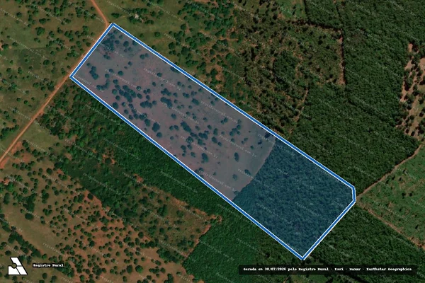 Imagem de satélite de P.A. MONJOLINHO - Lote 114 em Anastácio - MS
