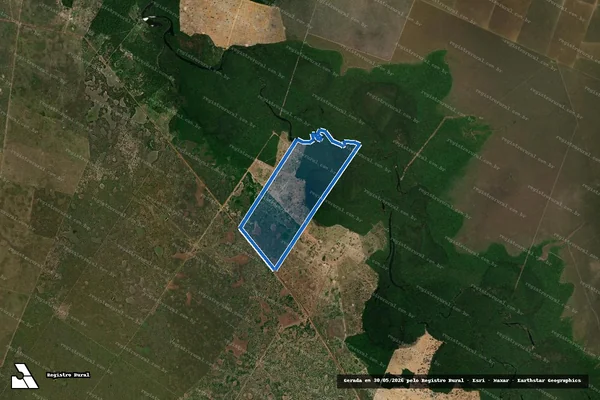 Imagem de satélite de FAZENDA ASSAÍ - Mat. 401 ? Área A em Vila Bela da Santíssima Trindade - MT