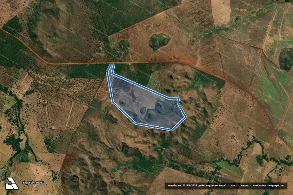 Imagem de satélite de Fazenda Israel II - Parte 1 em Santa Fé de Goiás - GO