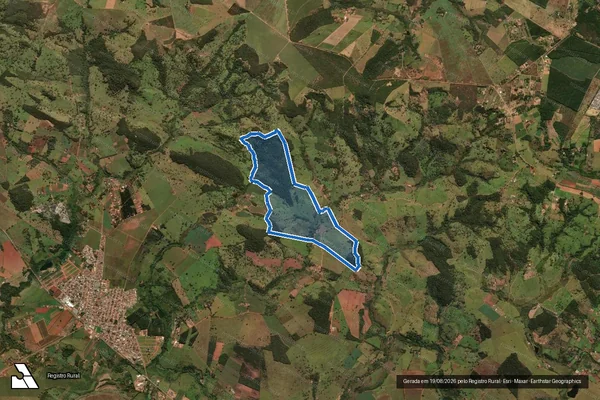 Imagem de satélite de FAZENDA JOÃO LEITE, MATIAS ALVES E INTENDENCIA - Parte 1 em Campo Limpo de Goiás - GO