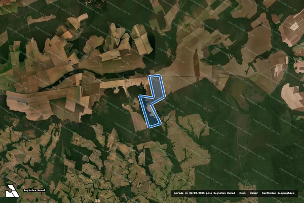 Imagem de satélite de FAZENDA SOLEDADE - Parte 1 em Nortelândia - MT