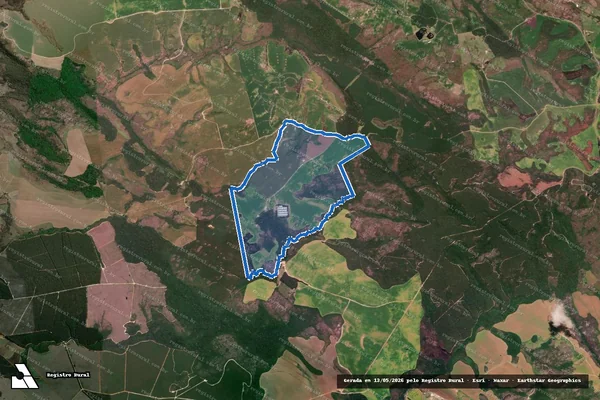 Imagem de satélite de Fazenda Água Nova em Tibagi - PR