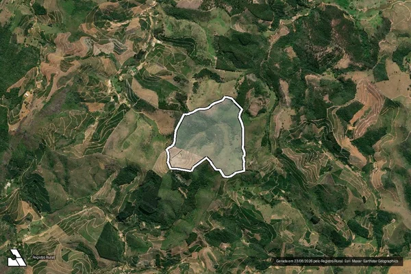 Imagem de satélite de FAZENDA IMBURI - Gleba 01 em Aimorés - MG