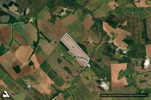 Imagem de satélite de FAZENDA SÃO JOÃO / Parte 1 em Pirajuí - SP