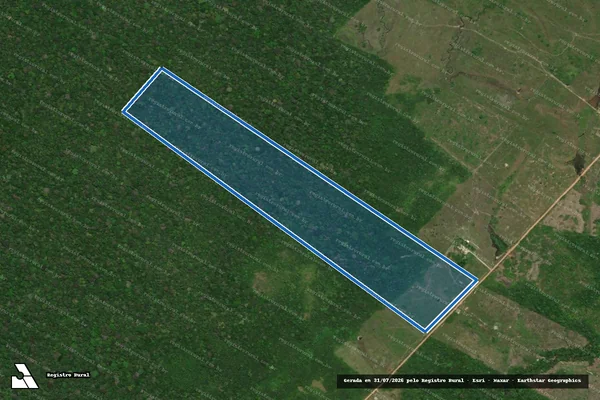 Imagem de satélite de FAZENDA AURORA II ( LOTE 910 ) - Parte 1 em São João da Baliza - RR
