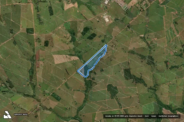 Imagem de satélite de Fazenda Três Figueiras - Parcela 1 em Lavínia - SP