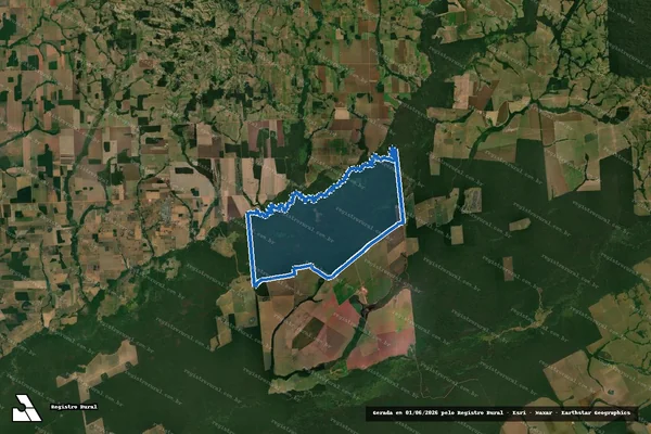 Imagem de satélite de FAZENDA CURITIBA - PARTE B em Cabixi - RO