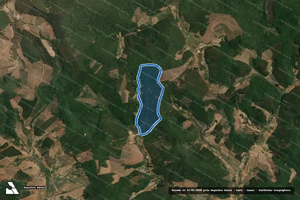 Imagem de satélite de FAZENDA CORREGO DOS ADRIANOS - Gleba 01 em Peçanha - MG