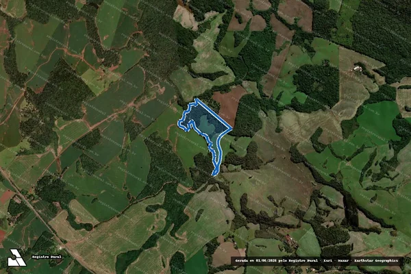 Imagem de satélite de Fazenda Caminho da Roça - Parte 1 em Clevelândia - PR