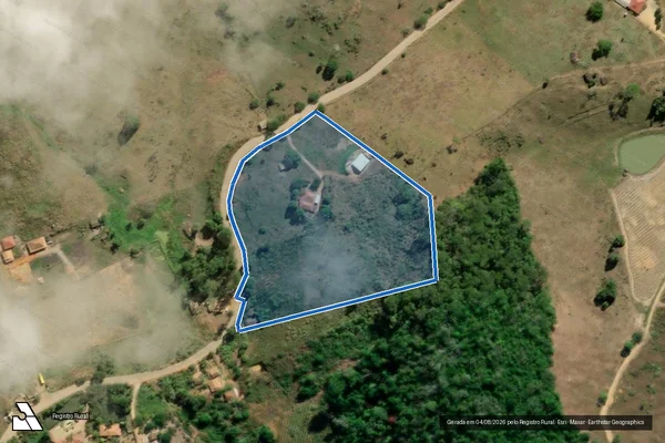 Imagem de satélite de SITIO CAPIVARA - Parcela 1 em Vila Pavão - ES