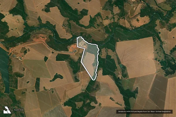 Imagem de satélite de FAZENDA BOA ESPERANÇA - 001 em Rio Verde - GO