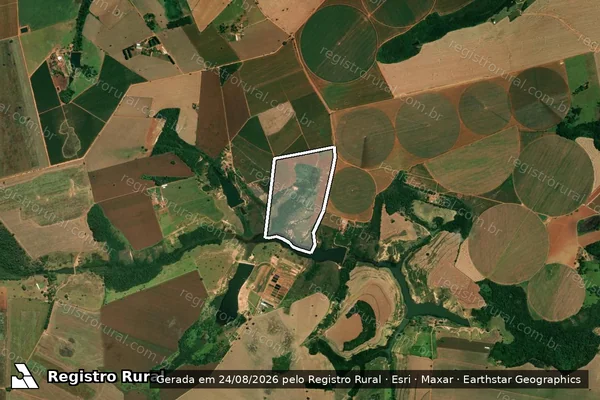 Imagem de satélite de Fazenda Paraiso - Parte 1 em Patos de Minas - MG