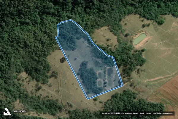 Imagem de satélite de FAZENDA DO MANECO - Parte 1 em Wenceslau Braz - PR