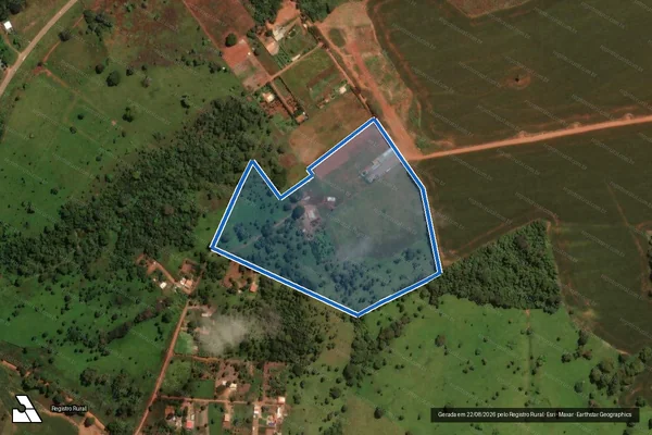 Imagem de satélite de FAZENDA SALTADOR ? GLEBA 05 - Parte 1 em Nerópolis - GO