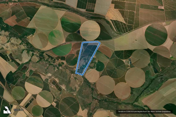 Imagem de satélite de Fazenda Vereda, lugar denominado ?Fazenda Vereda 05? - Parte 1 em Romaria - MG