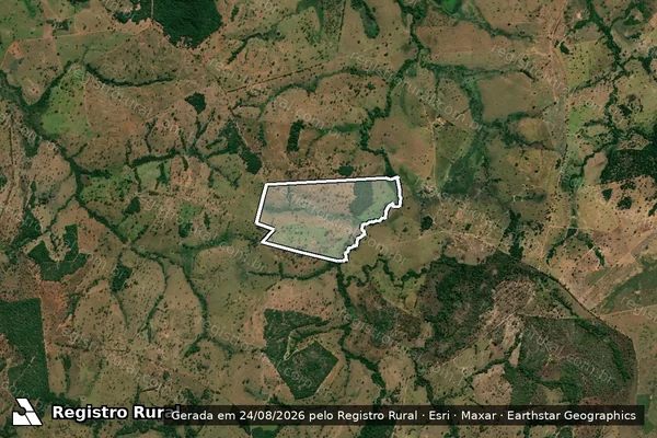 Imagem de satélite de FAZENDA SAO SEBASTIAO - Parte 1 em Formoso - GO