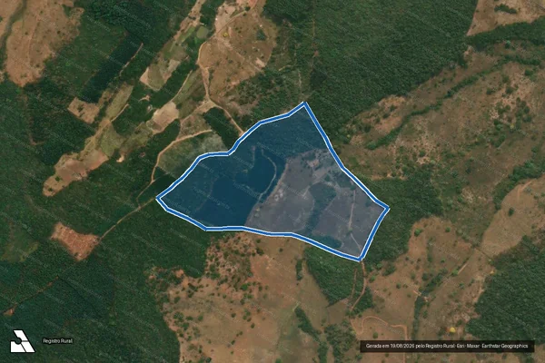 Imagem de satélite de Fazenda Santa Clara - Fazenda Santa Clara em Itamarandiba - MG