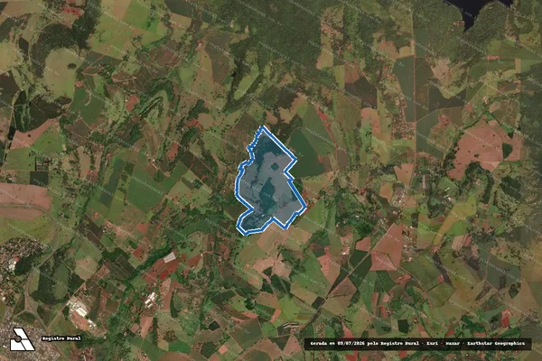 Imagem de satélite de FAZENDA TENDA, OLHOS D  ÁGUA, MARIMBONDO, SÍTIO SÃO VICENTE E CERCA DO ESTÔMAGO, LUGAR DENOMINADO CÓRREGO DO VAZANTE, BARREIRO E - - em Uberlândia - MG